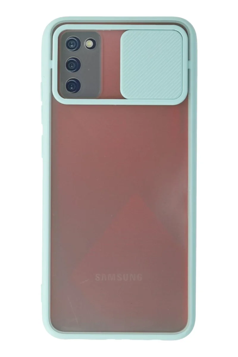 Samsung Galaxy A03S Kılıf Palm Buzlu Kamera Sürgülü Silikon - Turkuaz Fiyatı, Yorumları ve Özellikleri
