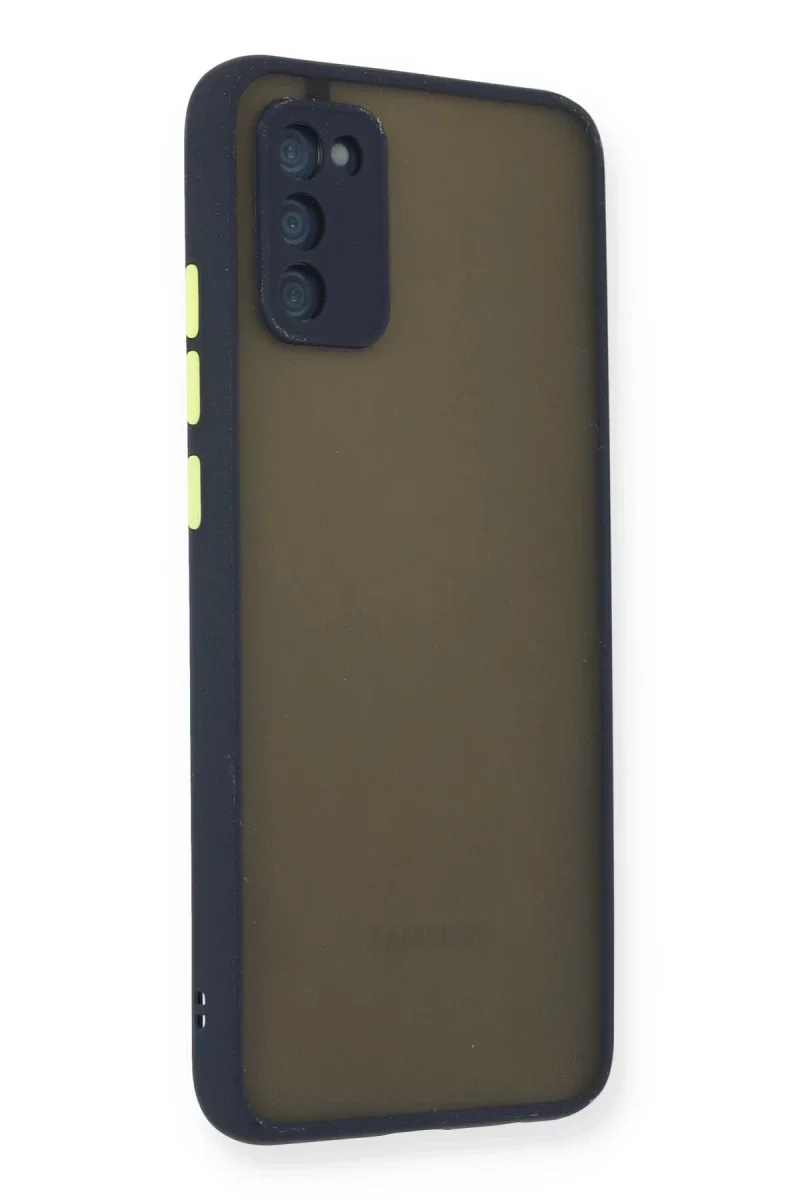 Samsung Galaxy A03S Kılıf Montreal Silikon Kapak - Lacivert