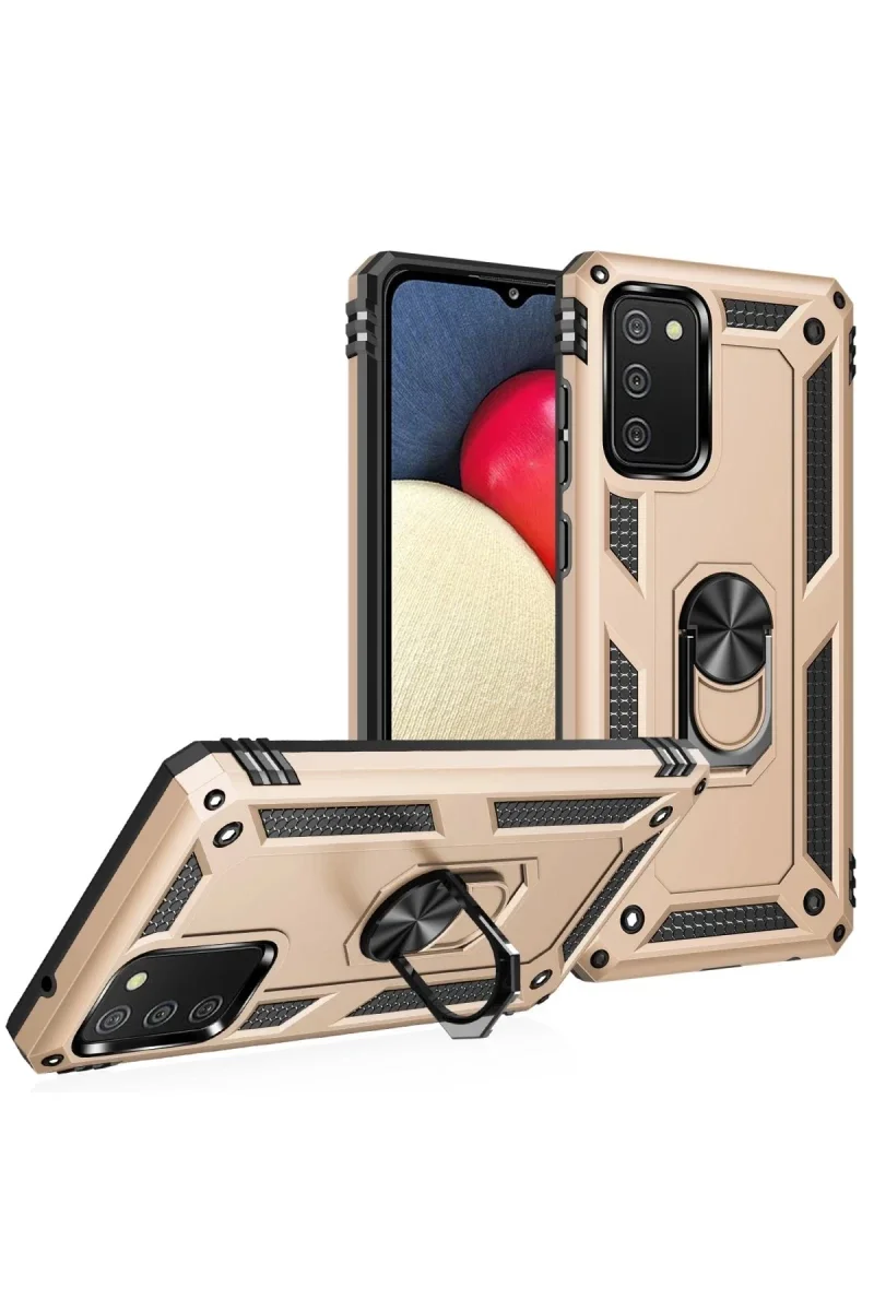Samsung Galaxy A03S Kılıf Sofya Yüzüklü Silikon Kapak - Gold Fiyatı, Yorumları ve Özellikleri