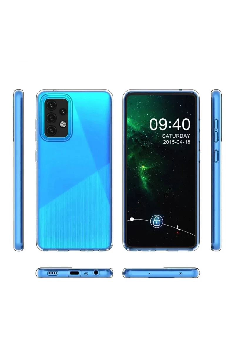 Samsung Galaxy A03S Kılıf Lüx Şeffaf Silikon