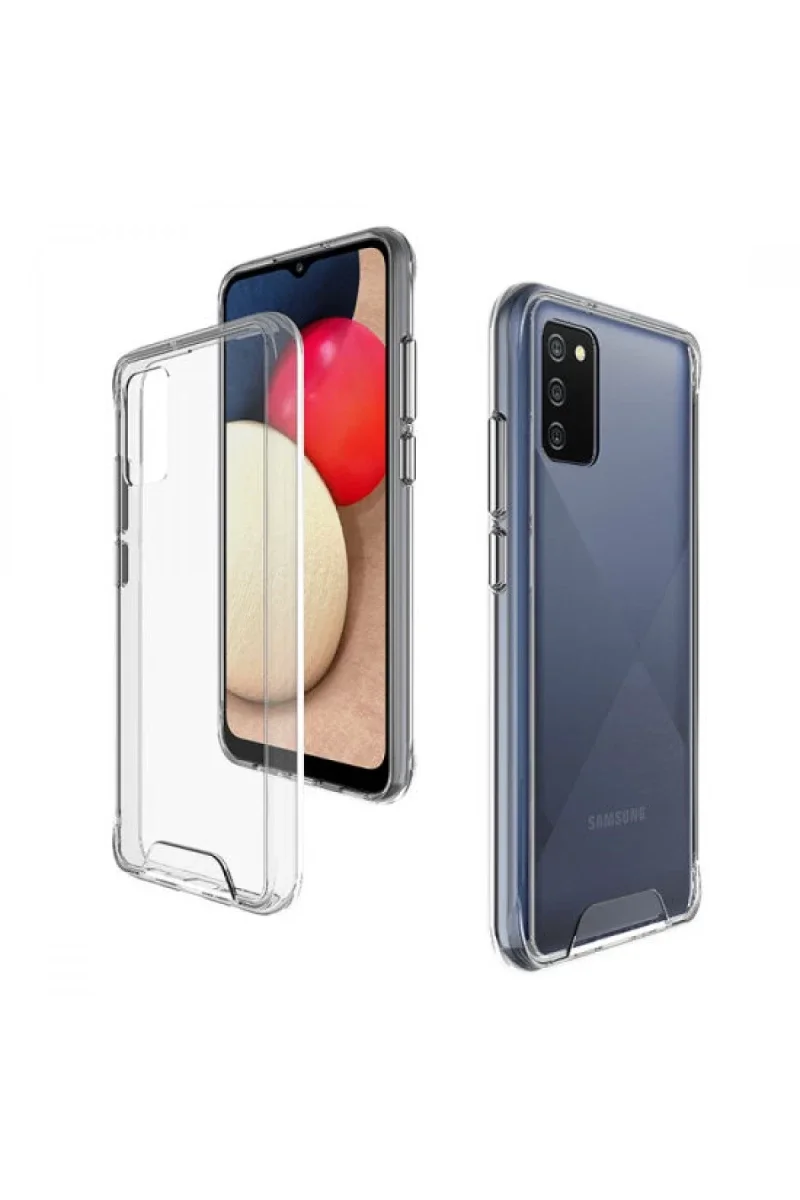 Samsung Galaxy A03S Kılıf Lüx Şeffaf Silikon