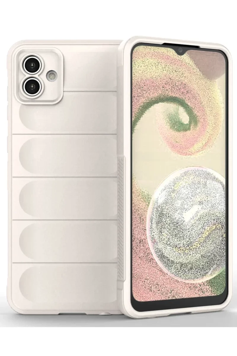 Samsung Galaxy A04 Kılıf Optimum Silikon - Krem Samsung Galaxy A04 Kılıf Optimum Silikon - Krem