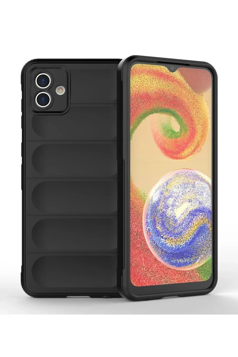 Samsung Galaxy A04 Kılıf Optimum Silikon - Siyah Samsung Galaxy A04 Kılıf Optimum Silikon - Siyah