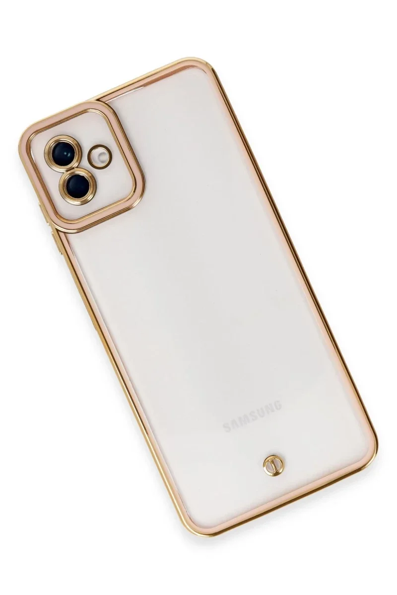 Samsung Galaxy A04 Kılıf Liva Lens Silikon - Rose Samsung Galaxy A04 Kılıf Liva Lens Silikon - Rose