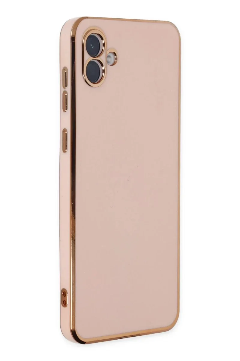 Samsung Galaxy A04 Kılıf Volet Silikon - Pembe Samsung Galaxy A04 Kılıf Volet Silikon - Pembe