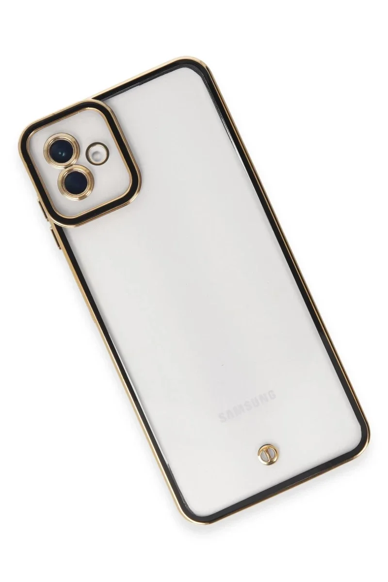 Samsung Galaxy A04 Kılıf Liva Lens Silikon - Siyah Samsung Galaxy A04 Kılıf Liva Lens Silikon - Siyah