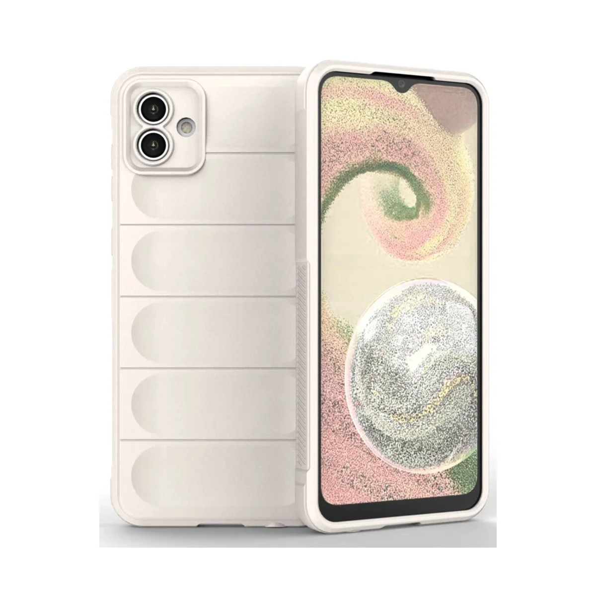 Samsung Galaxy A04 Kılıf Optimum Silikon - Krem Samsung Galaxy A04 Kılıf Optimum Silikon - Krem