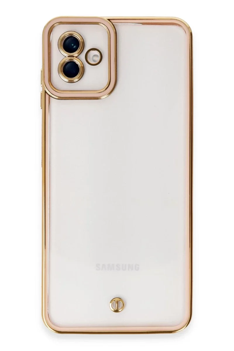 Samsung Galaxy A04 Kılıf Liva Lens Silikon - Rose Samsung Galaxy A04 Kılıf Liva Lens Silikon - Rose
