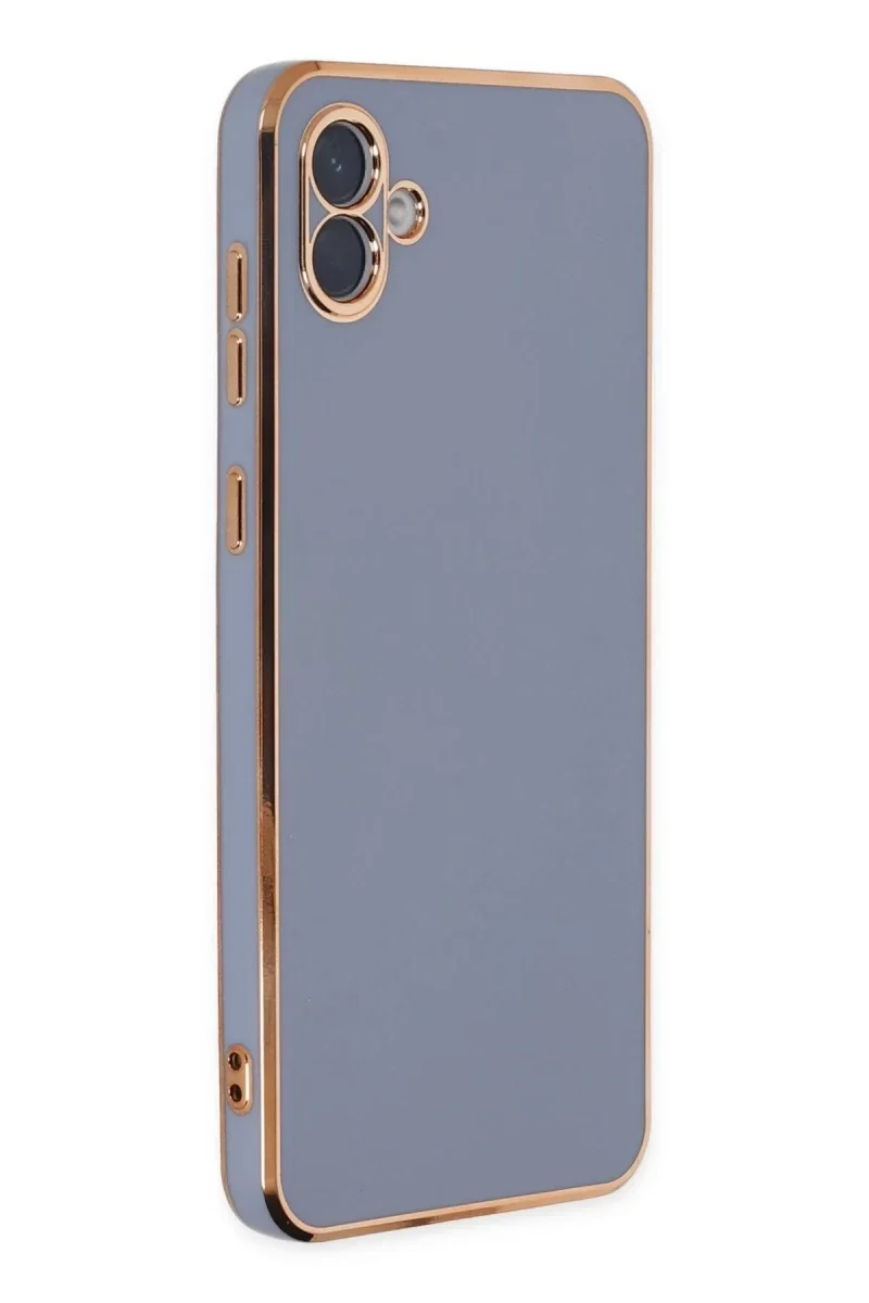 Samsung Galaxy A04 Kılıf Volet Silikon - Mavi