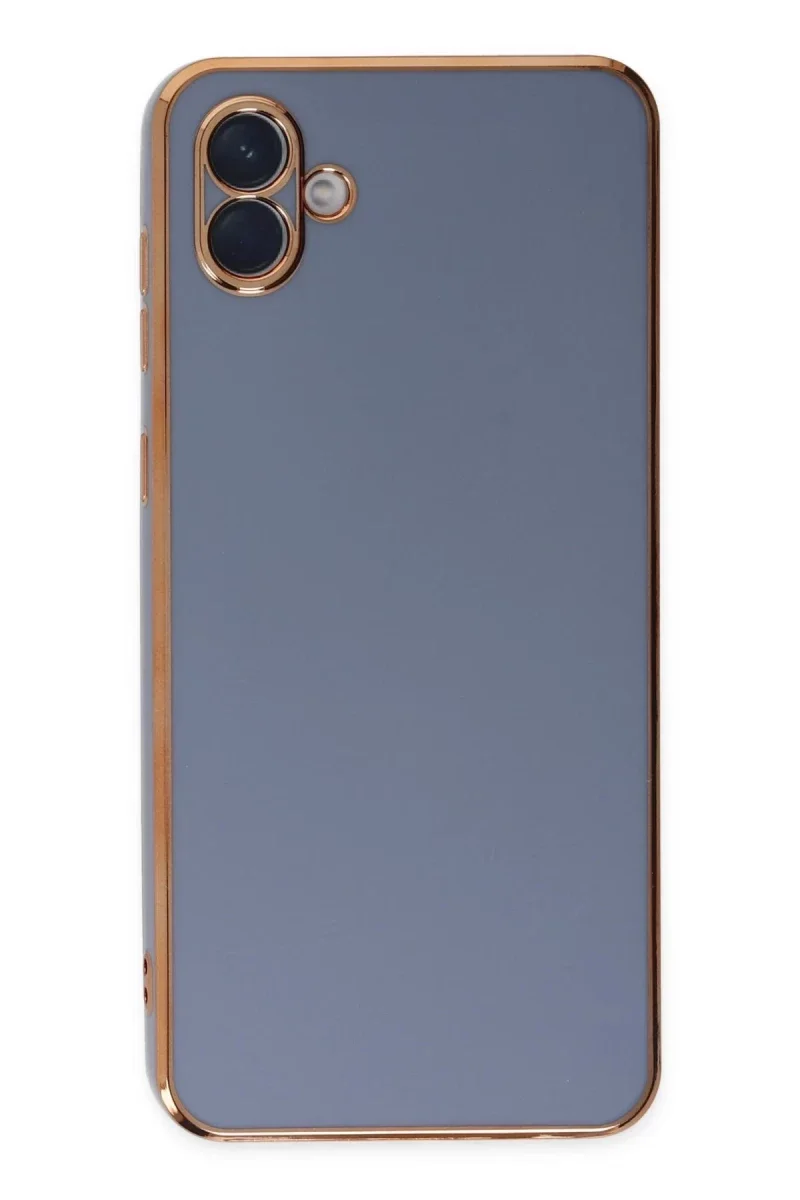 Samsung Galaxy A04 Kılıf Volet Silikon - Mavi