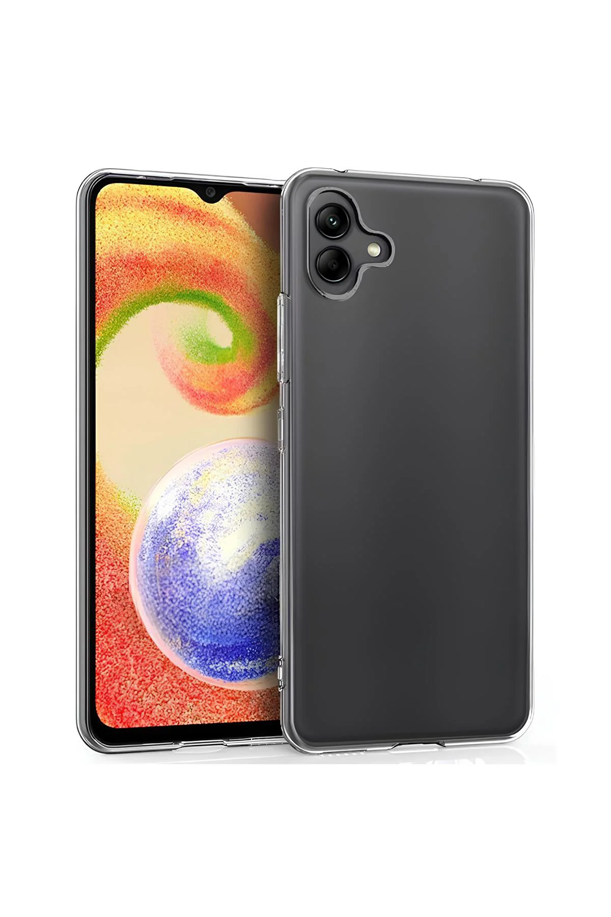 Samsung Galaxy A04e Premium Silikon Kılıf Şeffaf