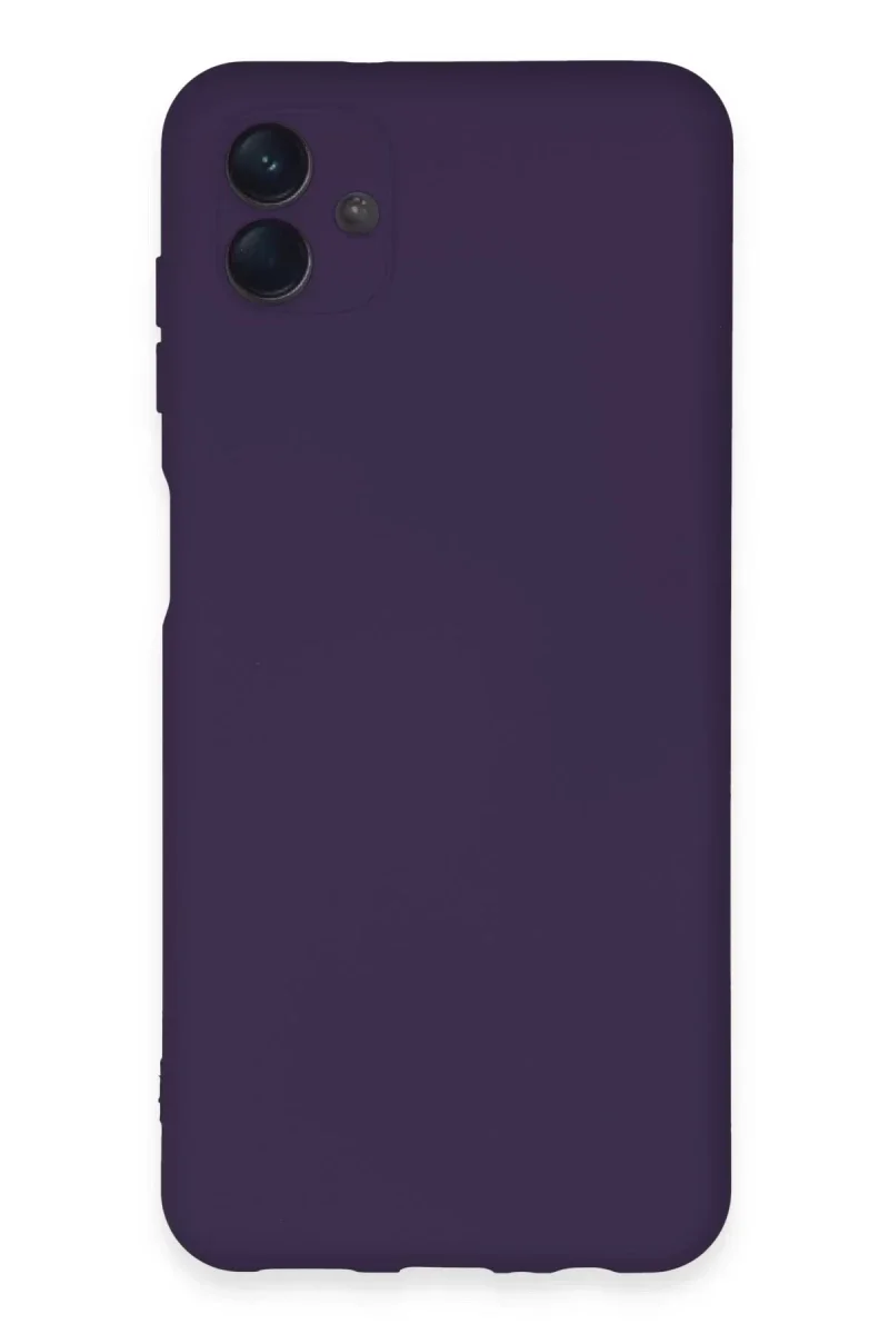 Samsung Galaxy A04E Kılıf Nano içi Kadife Silikon - Mor Samsung Galaxy A04E Kılıf Nano içi Kadife Silikon - Mor