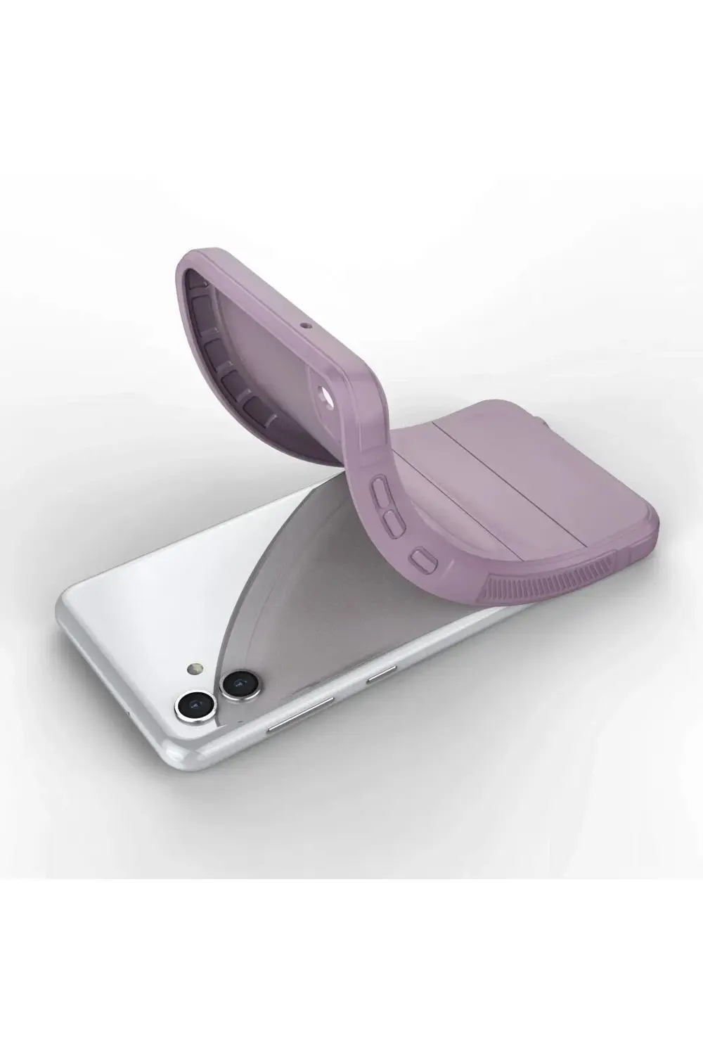 Samsung Galaxy A04E Kılıf Optimum Silikon - Mor-(5796)