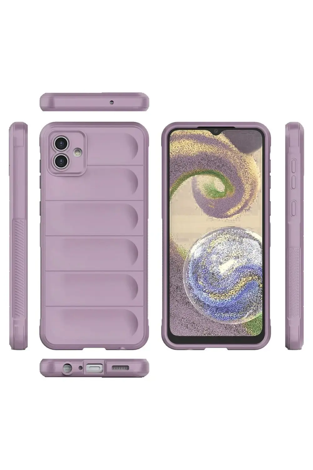 Samsung Galaxy A04E Kılıf Optimum Silikon - Mor-(5796)