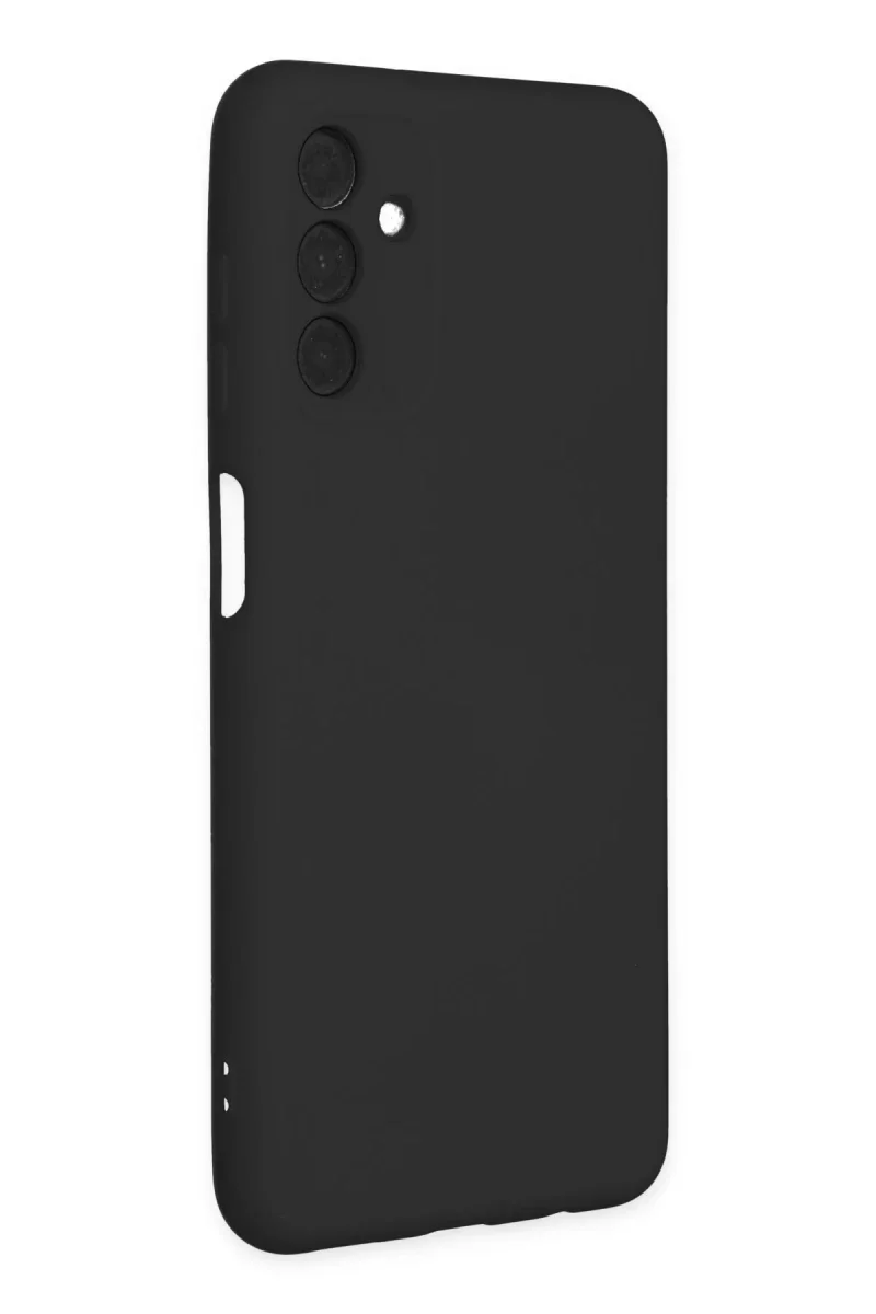 Samsung Galaxy A04S Kılıf Nano içi Kadife Silikon - Siyah