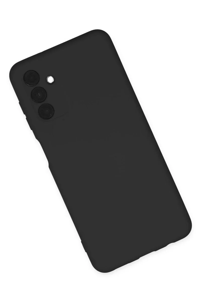 Samsung Galaxy A04S Kılıf Nano içi Kadife Silikon - Siyah