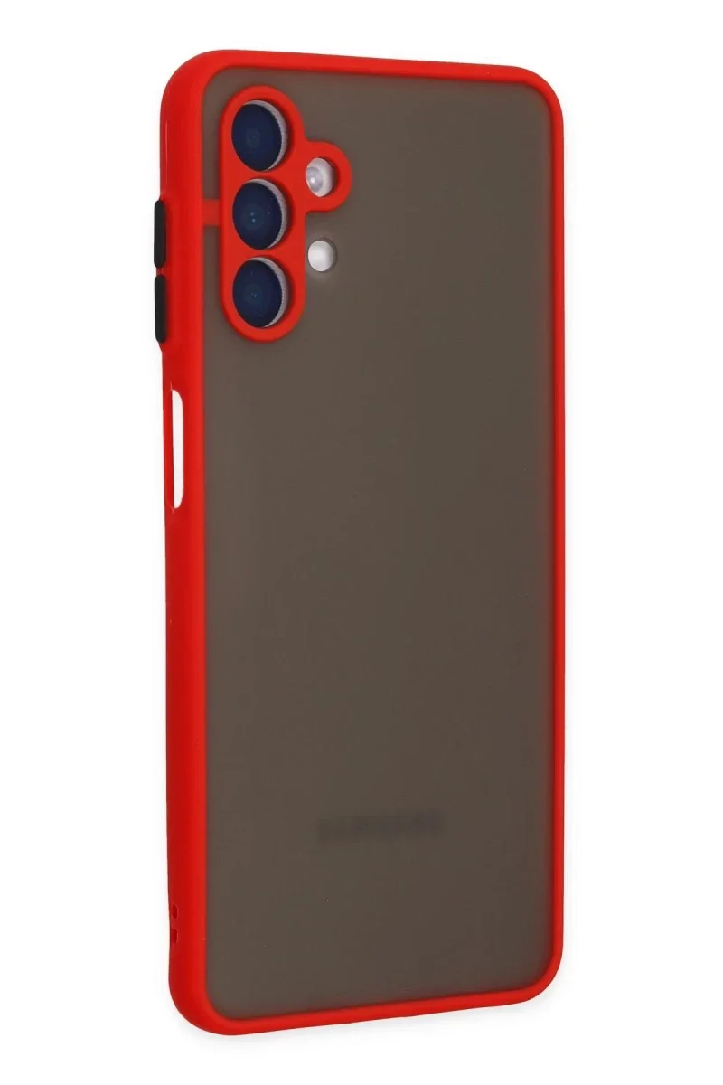 Samsung Galaxy A04S Kılıf Montreal Silikon Kapak - Kırmızı