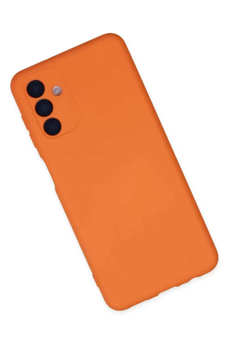 Samsung Galaxy A04S Kılıf Nano içi Kadife Silikon - Turuncu Samsung Galaxy A04S Kılıf Nano içi Kadife Silikon - Turuncu