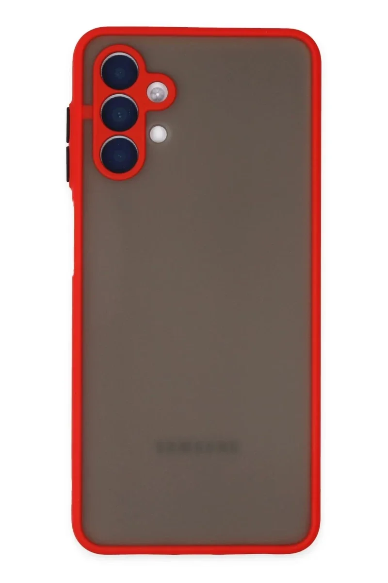 Samsung Galaxy A04S Kılıf Montreal Silikon Kapak - Kırmızı