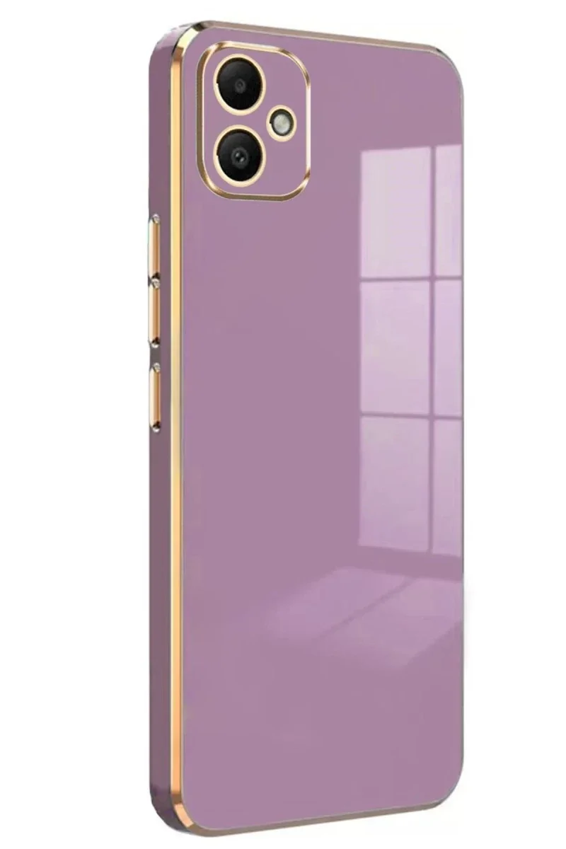 Samsung Galaxy A05 Kılıf Volet Silikon - Mor Samsung Galaxy A05 Kılıf Volet Silikon - Mor