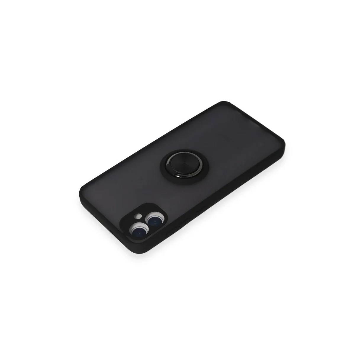 Samsung Galaxy A05 Kılıf Montreal Yüzüklü Silikon Kapak - Siyah Samsung Galaxy A05 Kılıf Montreal Yüzüklü Silikon Kapak - Siyah