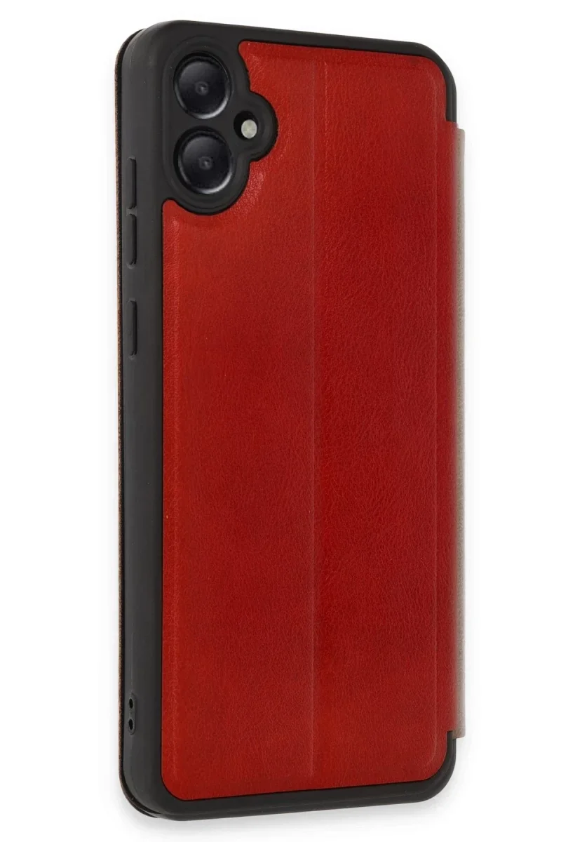 Samsung Galaxy A05 Kılıf Flip Cover - Kırmızı Samsung Galaxy A05 Kılıf Flip Cover - Kırmızı