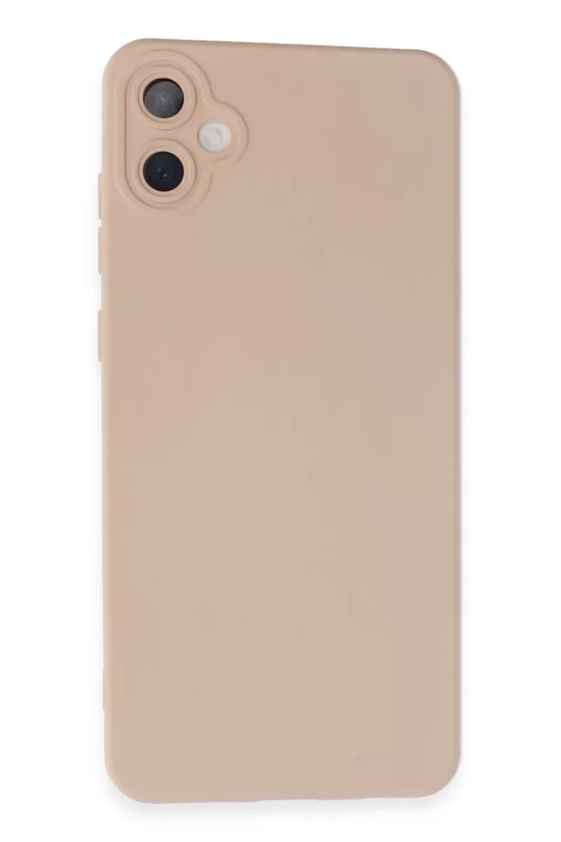 Samsung Galaxy A05 Kılıf Nano içi Kadife Silikon - Pudra