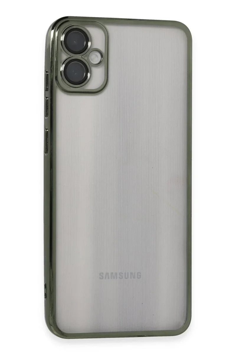 Samsung Galaxy A05 Kılıf Razer Lensli Silikon - Yeşil