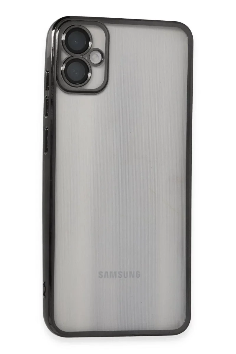 Samsung Galaxy A05 Kılıf Razer Lensli Silikon - Siyah