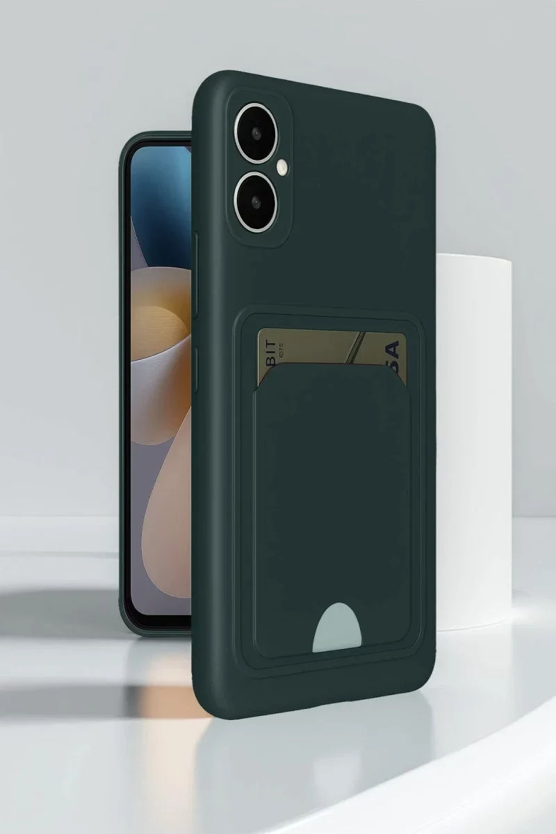Samsung Galaxy A05 Kelvin Kartvizitli Silikon - Lacivert