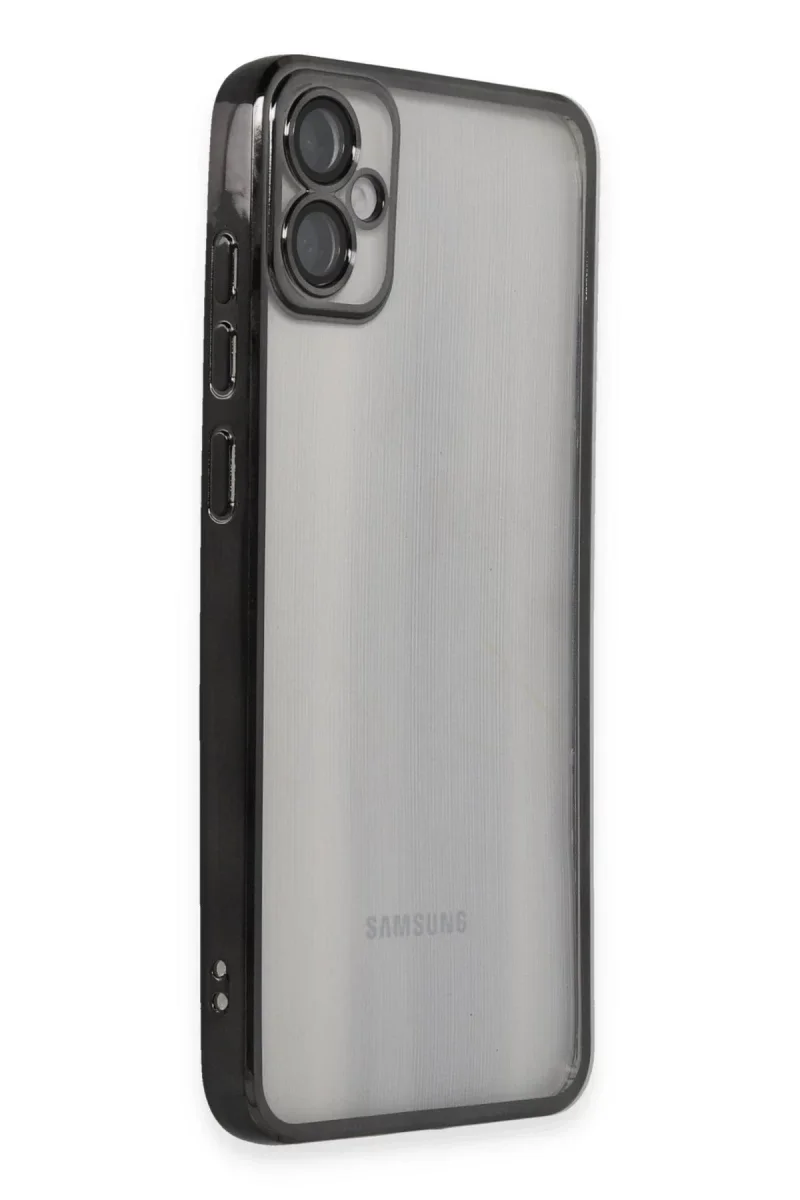 Samsung Galaxy A05 Kılıf Razer Lensli Silikon - Siyah