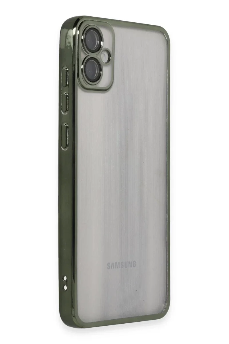 Samsung Galaxy A05 Kılıf Razer Lensli Silikon - Yeşil