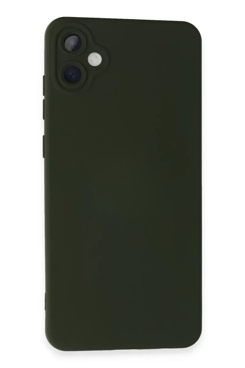 Samsung Galaxy A05 Kılıf Nano içi Kadife Silikon - Koyu Yeşil Samsung Galaxy A05 Kılıf Nano içi Kadife Silikon - Koyu Yeşil