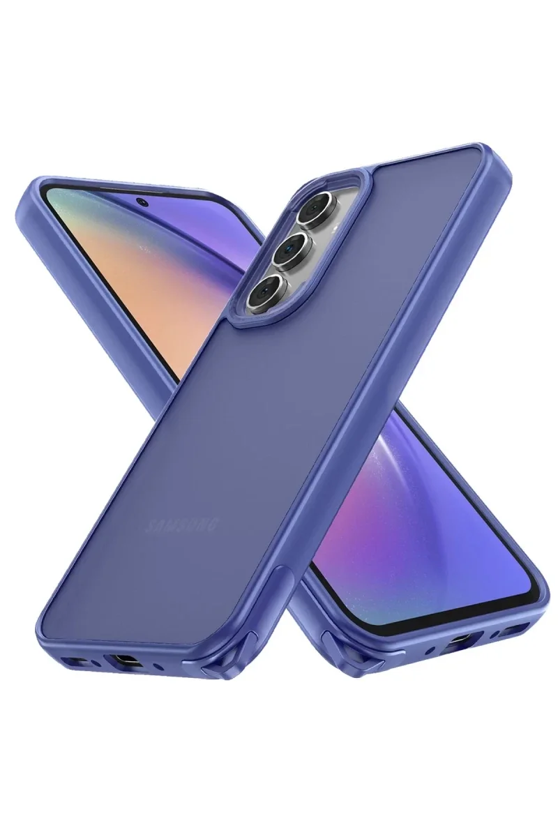 Samsung Galaxy A05S Kılıf Elegant Kapak - Açık Mavi