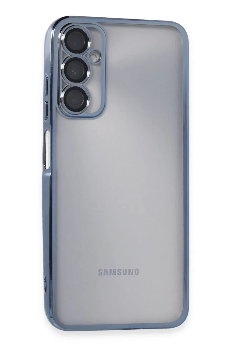 Samsung Galaxy A05S Kılıf Razer Lensli Silikon - Açık Mavi Samsung Galaxy A05S Kılıf Razer Lensli Silikon - Açık Mavi