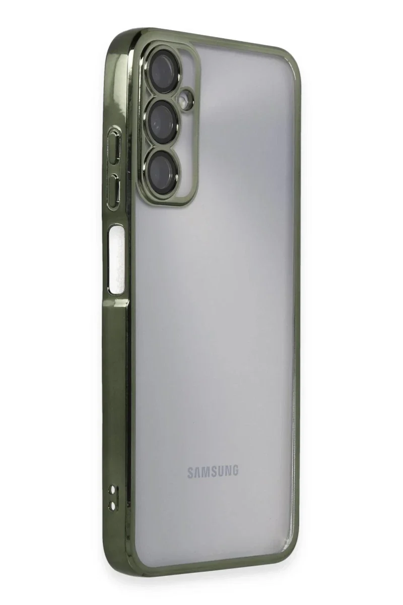 Samsung Galaxy A05S Kılıf Razer Lensli Silikon - Yeşil Samsung Galaxy A05S Kılıf Razer Lensli Silikon - Yeşil