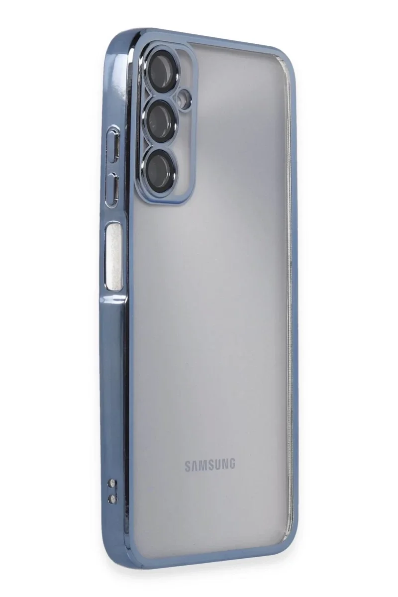 Samsung Galaxy A05S Kılıf Razer Lensli Silikon - Açık Mavi Samsung Galaxy A05S Kılıf Razer Lensli Silikon - Açık Mavi