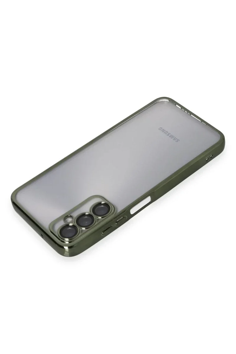 Samsung Galaxy A05S Kılıf Razer Lensli Silikon - Yeşil Samsung Galaxy A05S Kılıf Razer Lensli Silikon - Yeşil