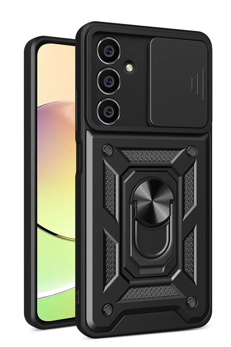 Samsung Galaxy A05S Kılıf Pars Lens Yüzüklü Silikon - Siyah Samsung Galaxy A05S Kılıf Pars Lens Yüzüklü Silikon - Siyah