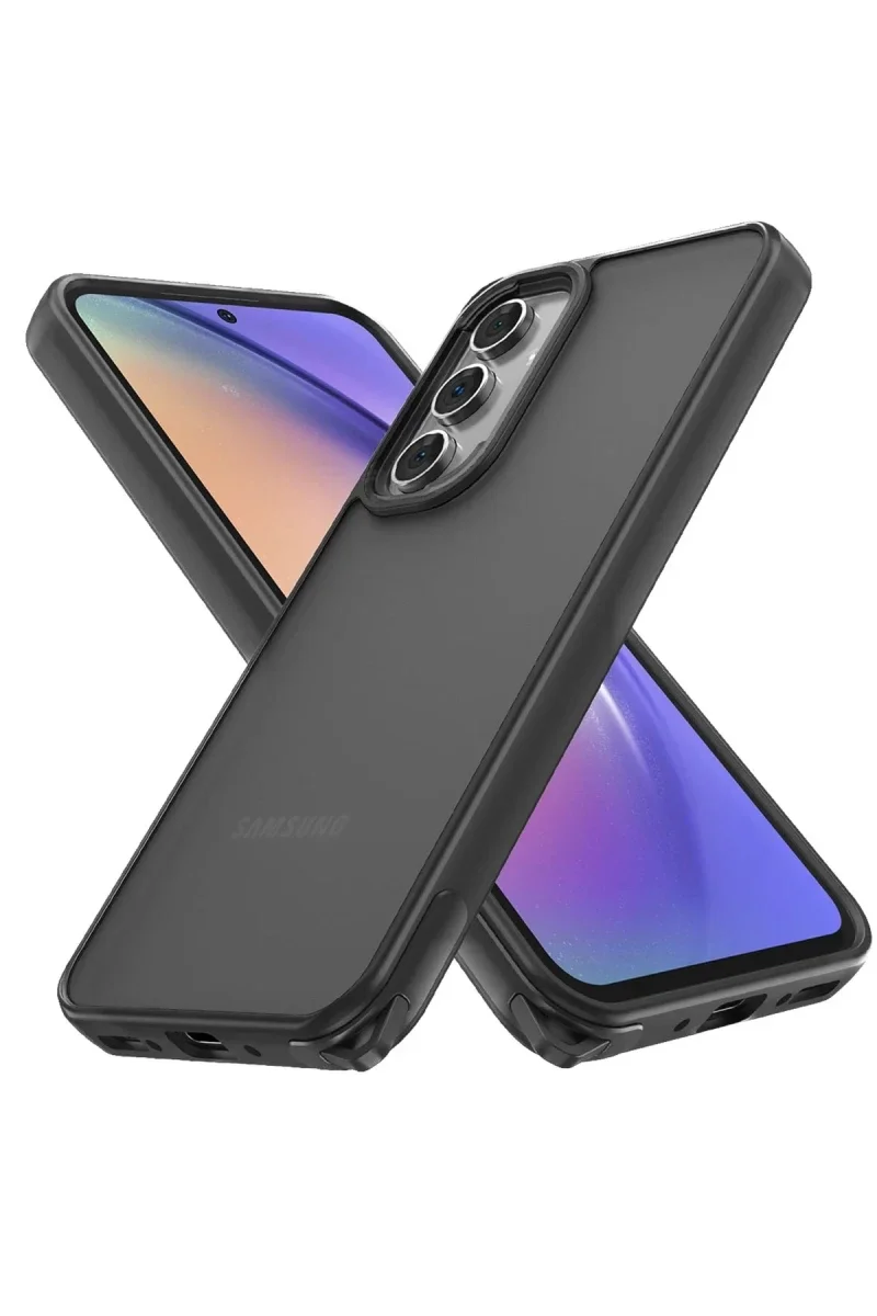 Samsung Galaxy A05S Kılıf Elegant Kapak - Siyah Samsung Galaxy A05S Kılıf Elegant Kapak - Siyah