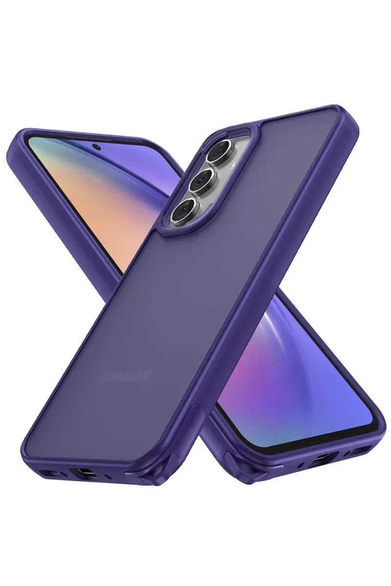 Samsung Galaxy A05S Kılıf Elegant Kapak - Derin Mor Samsung Galaxy A05S Kılıf Elegant Kapak - Derin Mor