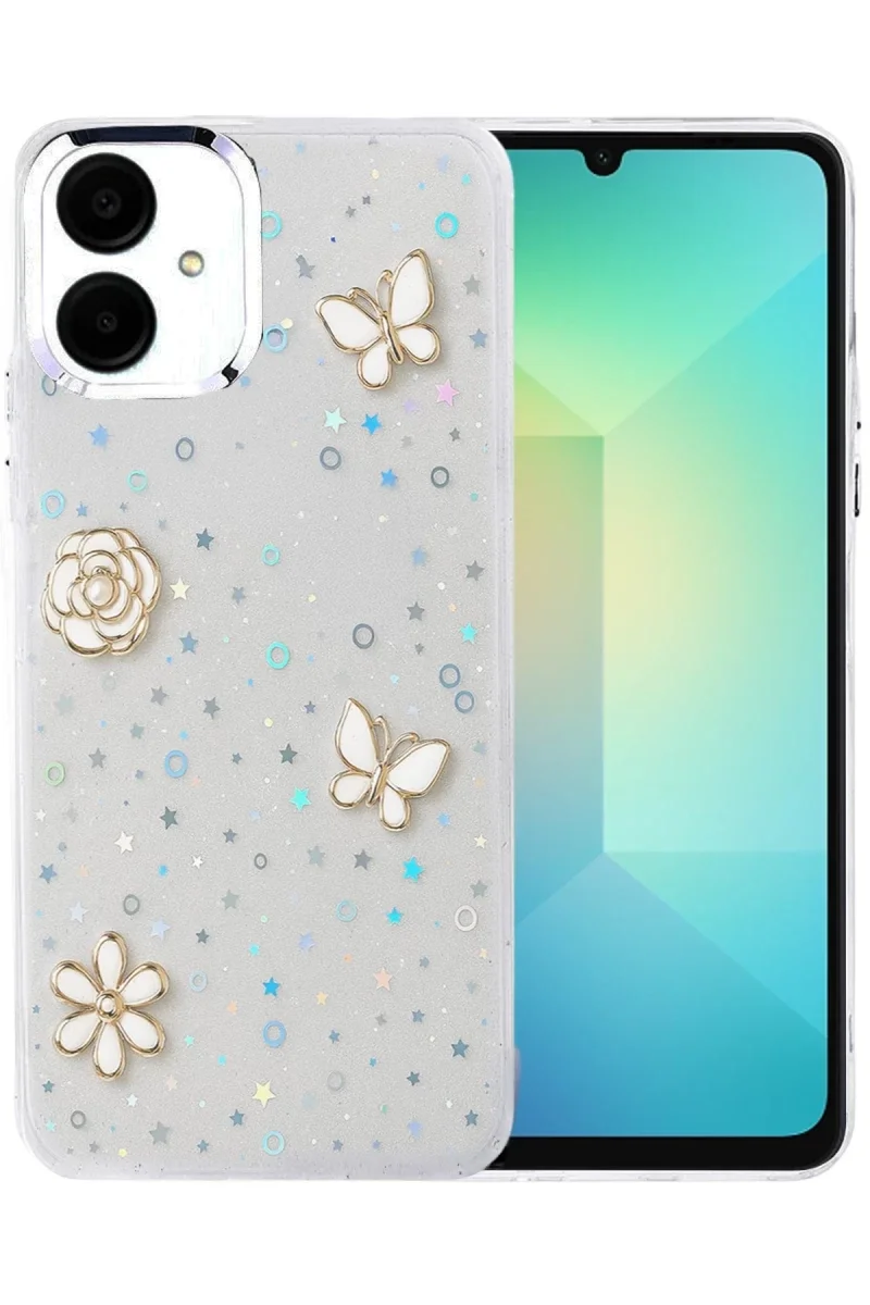 Samsung Galaxy A06 Fiyonk Desenli Kapak - Desen 10