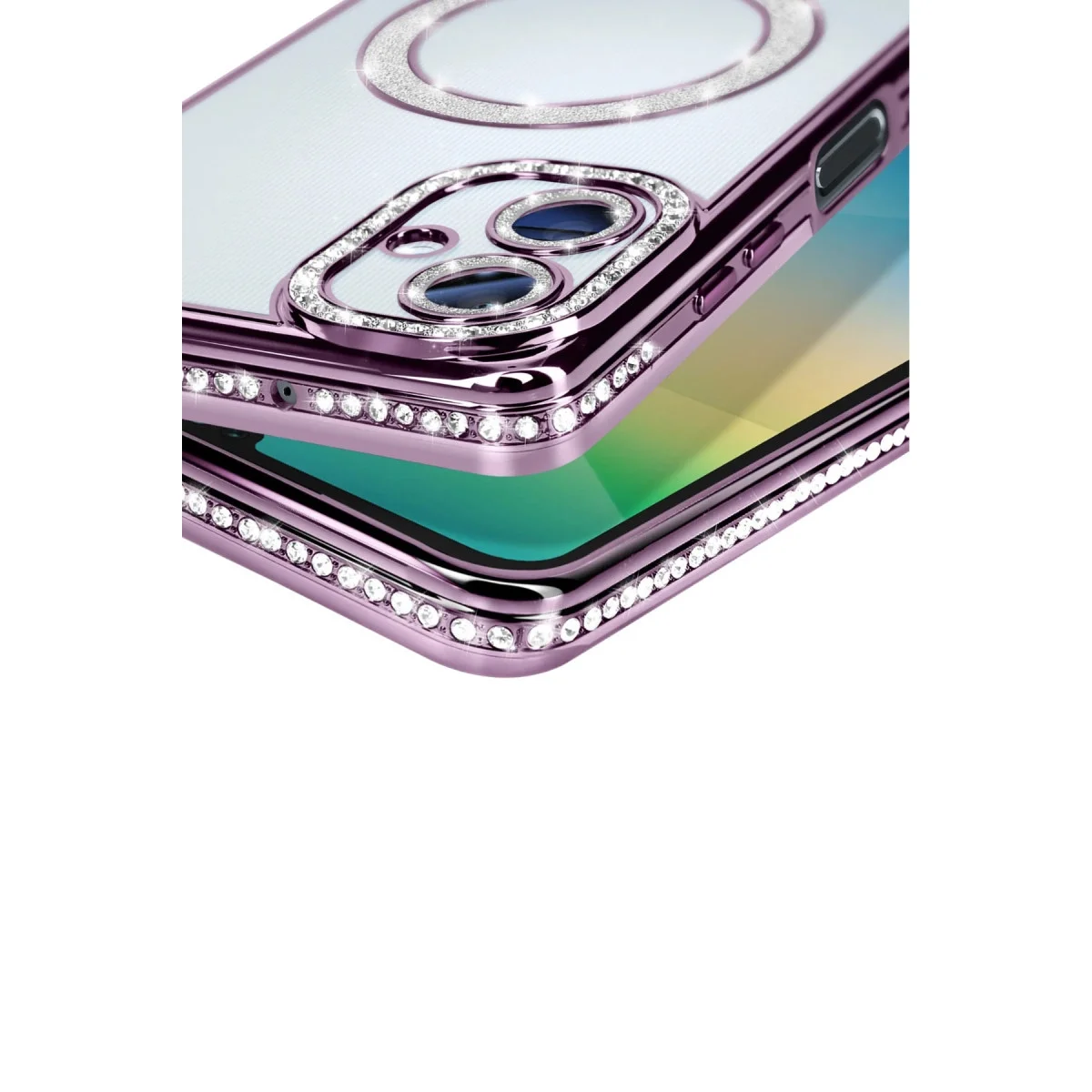 Samsung Galaxy A06 Joke Simli Magneticsafe Kılıf - Derin Mor Samsung Galaxy A06 Joke Simli Magneticsafe Kılıf - Derin Mor