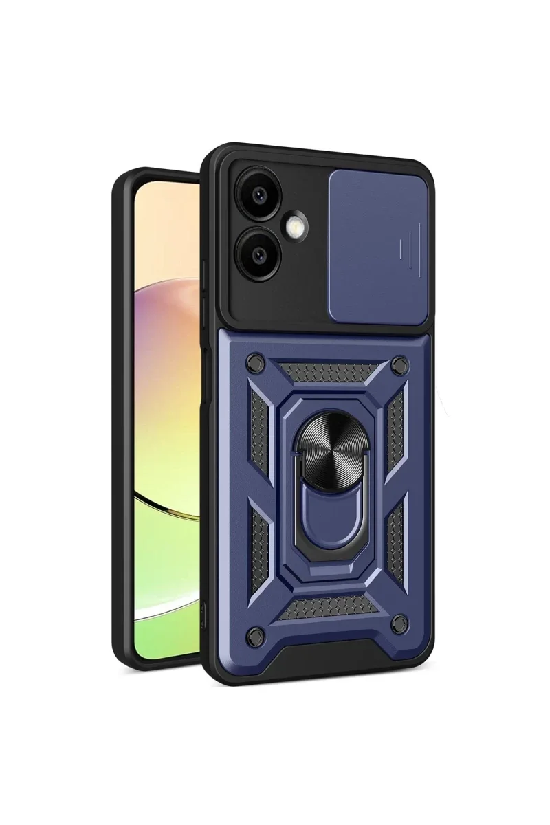 Samsung Galaxy A06 Kılıf Pars Lens Yüzüklü Silikon - Lacivert Fiyatı, Yorumları ve Özellikleri