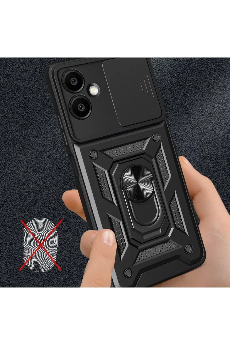 Samsung Galaxy A06 Kılıf Pars Lens Yüzüklü Silikon - Siyah Fiyatı, Yorumları ve Özellikleri