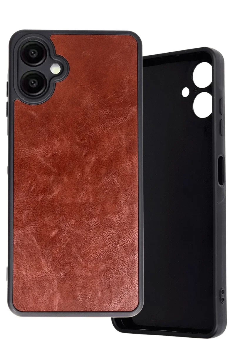 Samsung Galaxy A06 Kılıf Aras Deri Kapak - Bordo Samsung Galaxy A06 Kılıf Aras Deri Kapak - Bordo
