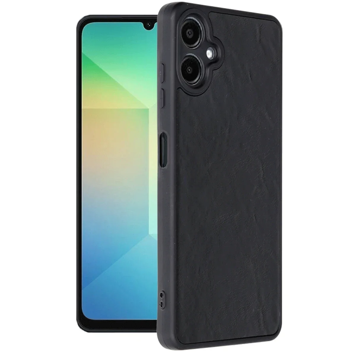 Samsung Galaxy A06 Kılıf Aras Deri Kapak - Siyah