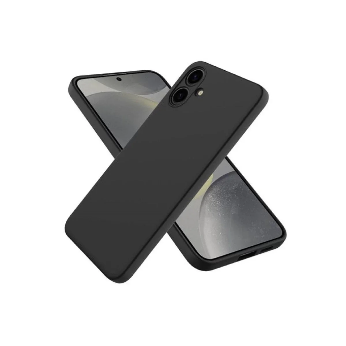Samsung Galaxy A06 Kılıf First Silikon - Siyah