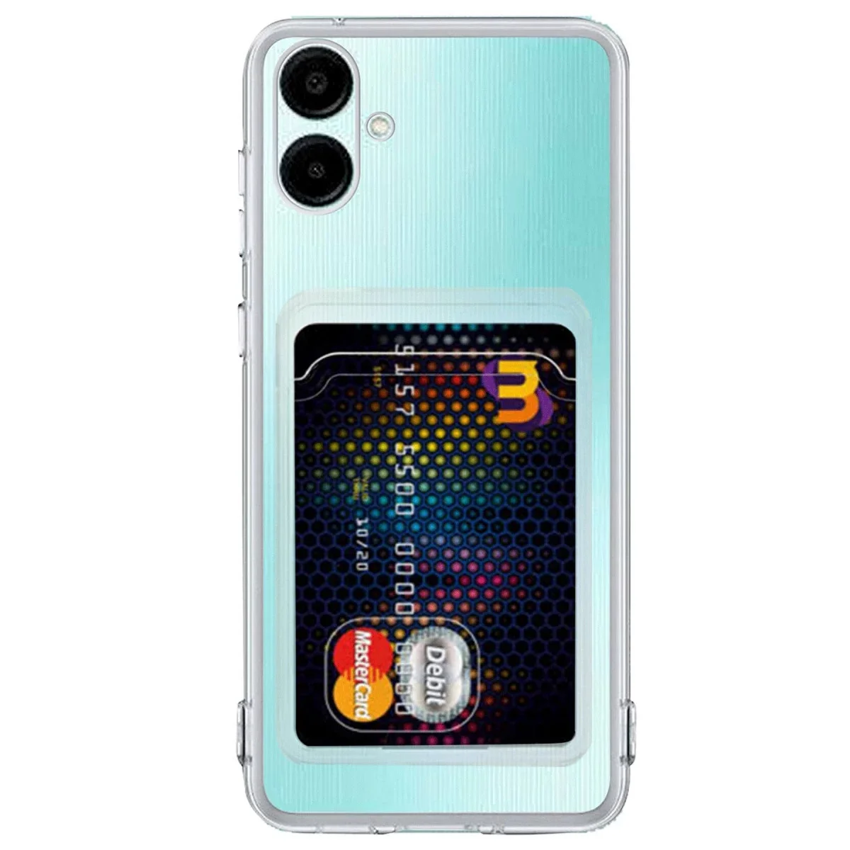 Samsung Galaxy A06 Kılıf Kart Şeffaf Silikon - Şeffaf Samsung Galaxy A06 Kılıf Kart Şeffaf Silikon - Şeffaf