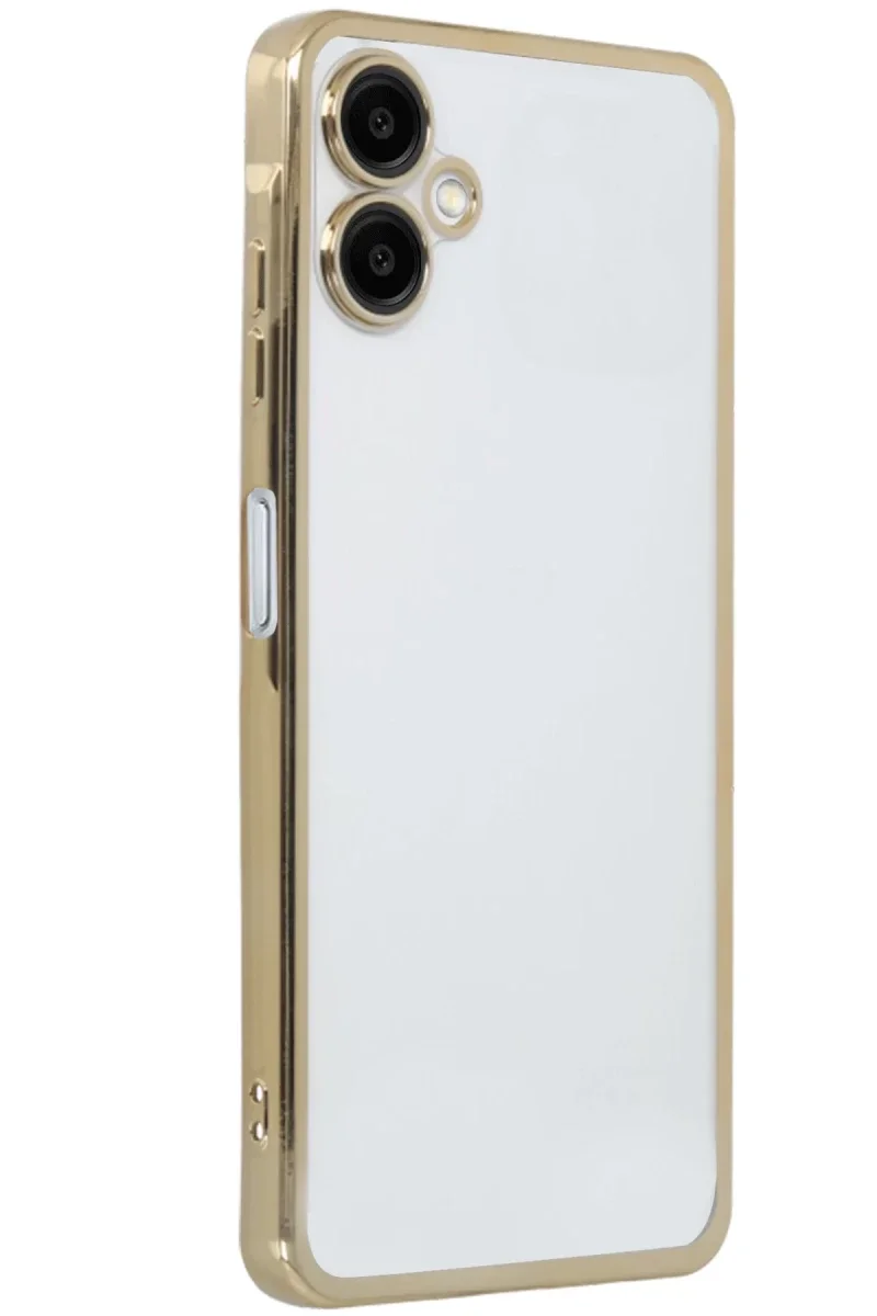 Samsung Galaxy A06 Kılıf Razer Lensli Silikon - Gold